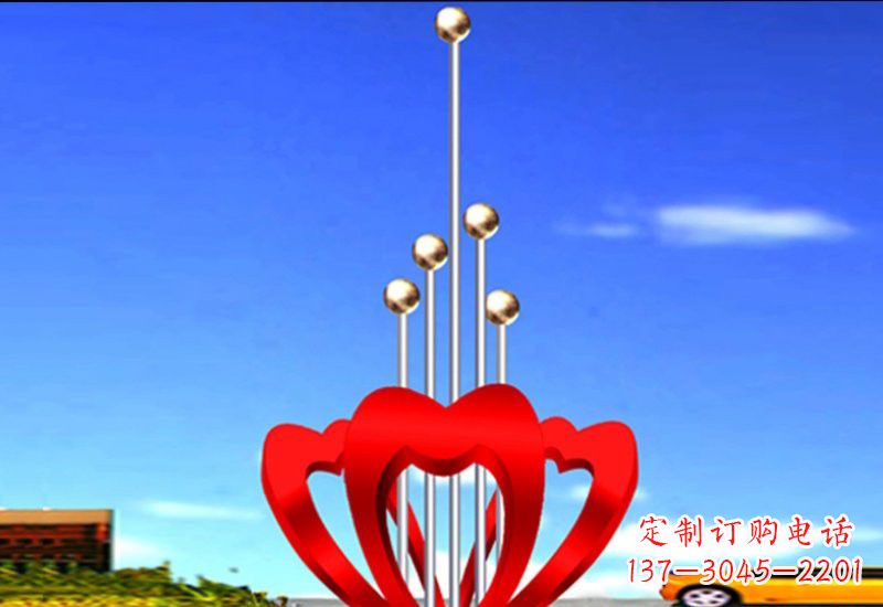 不锈钢城市绽放雕塑设计图
