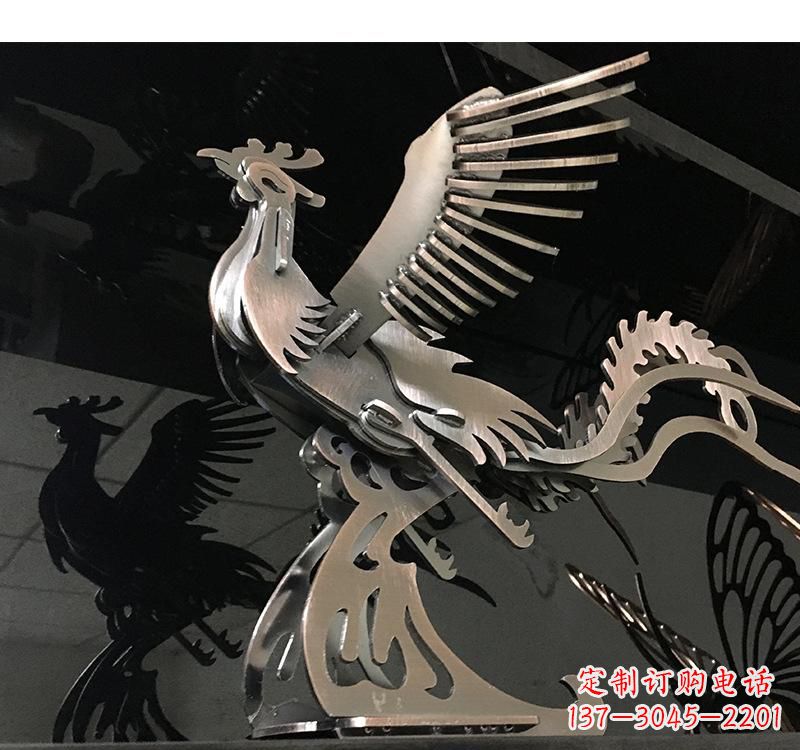 凤凰雕塑 - 不锈钢/齿轮/凤凰 凤凰雕塑 - 不锈钢/齿轮/凤凰
