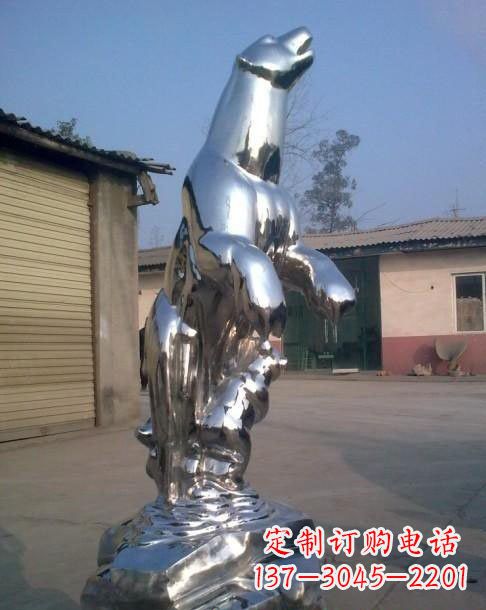 北极熊雕塑 - 不锈钢/抽象/北极熊 北极熊雕塑 - 不锈钢/抽象/北极熊