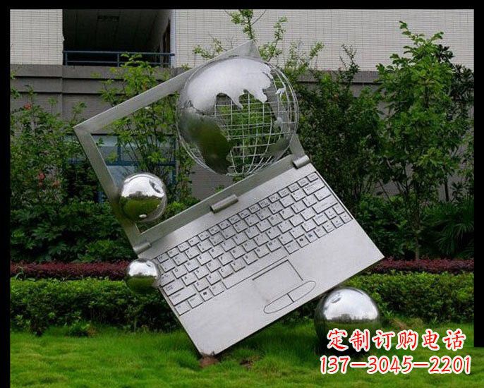 不锈钢/抽象/笔记本/地球-不锈钢抽象笔记本和地球雕塑 不锈钢/抽象/笔记本/地球-不锈钢抽象笔记本和地球雕塑