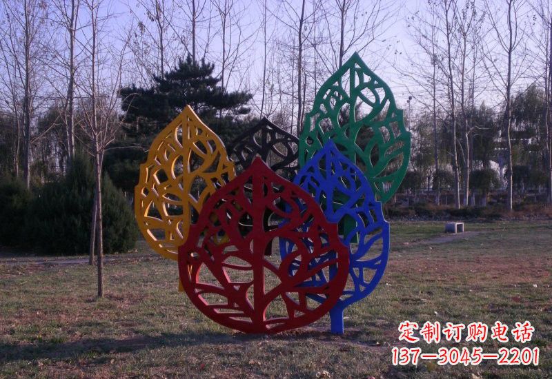 树叶雕塑 - 不锈钢/抽象/彩色/树叶 树叶雕塑 - 不锈钢/抽象/彩色/树叶
