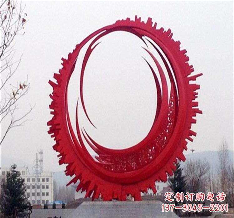 不锈钢齿轮雕塑令人惊叹的精细艺术 不锈钢齿轮雕塑令人惊叹的精细艺术