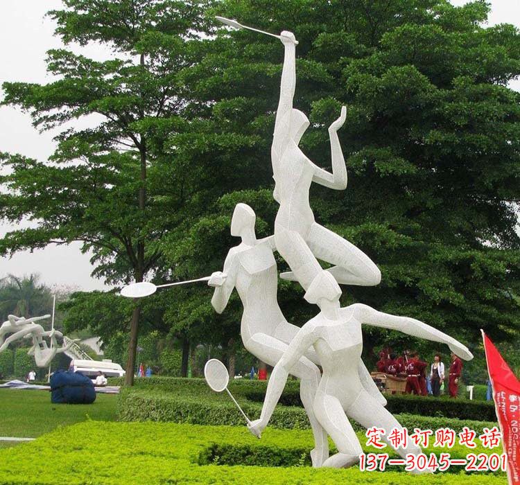 羽毛球雕塑 - 不锈钢/抽象/羽毛球/人物/运动 羽毛球雕塑 - 不锈钢/抽象/羽毛球/人物/运动