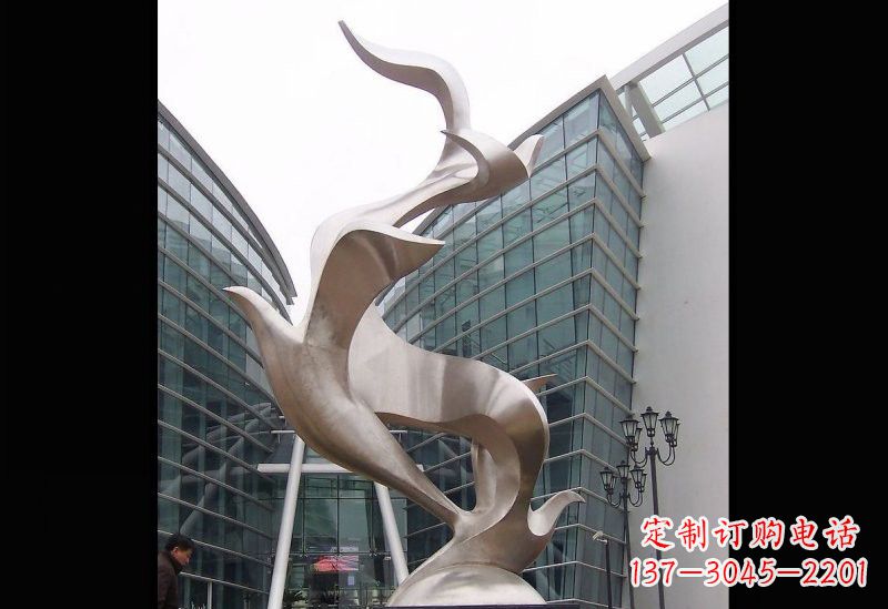 大雁雕塑 - 不锈钢/抽象/大雁 大雁雕塑 - 不锈钢/抽象/大雁
