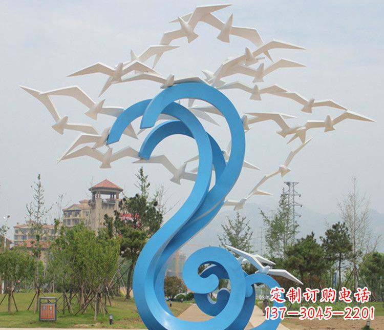 大雁雕塑 - 不锈钢/抽象/大雁 大雁雕塑 - 不锈钢/抽象/大雁