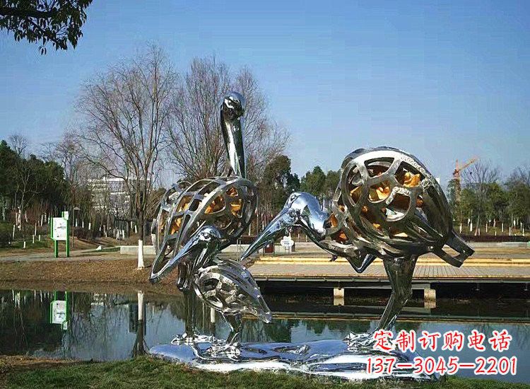 丹顶鹤雕塑 - 不锈钢/抽象/丹顶鹤/一家 丹顶鹤雕塑 - 不锈钢/抽象/丹顶鹤/一家