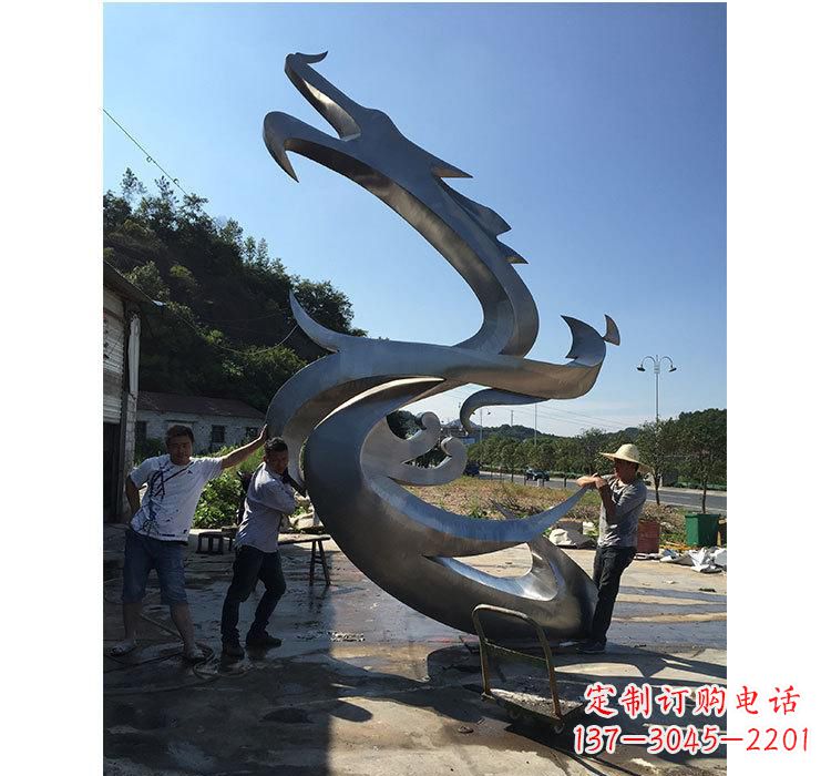 不锈钢/抽象/动物-不锈钢抽象动物龙雕塑 不锈钢/抽象/动物-不锈钢抽象动物龙雕塑