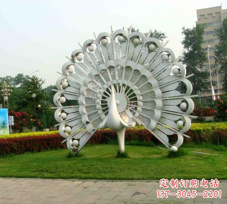 孔雀雕塑 - 不锈钢/抽象/动物/孔雀 孔雀雕塑 - 不锈钢/抽象/动物/孔雀