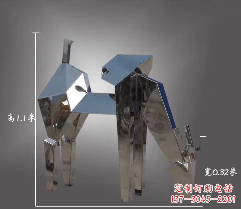 不锈钢/抽象/动物-不锈钢抽象动物鹿雕塑 不锈钢/抽象/动物-不锈钢抽象动物鹿雕塑
