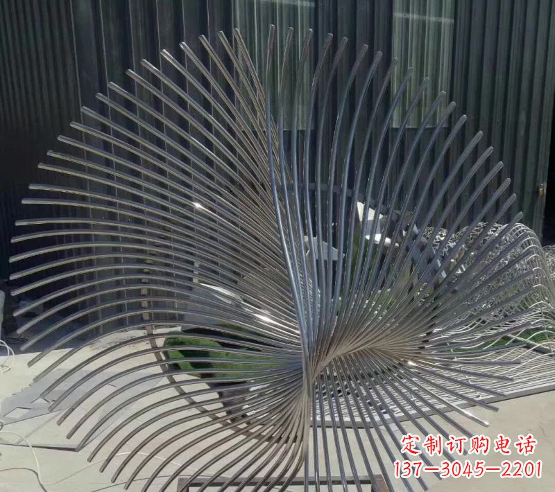 不锈钢抽象凤凰雕塑