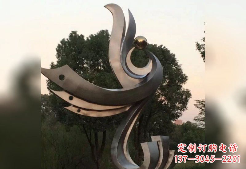 凤凰雕塑 - 不锈钢/抽象/凤凰 凤凰雕塑 - 不锈钢/抽象/凤凰
