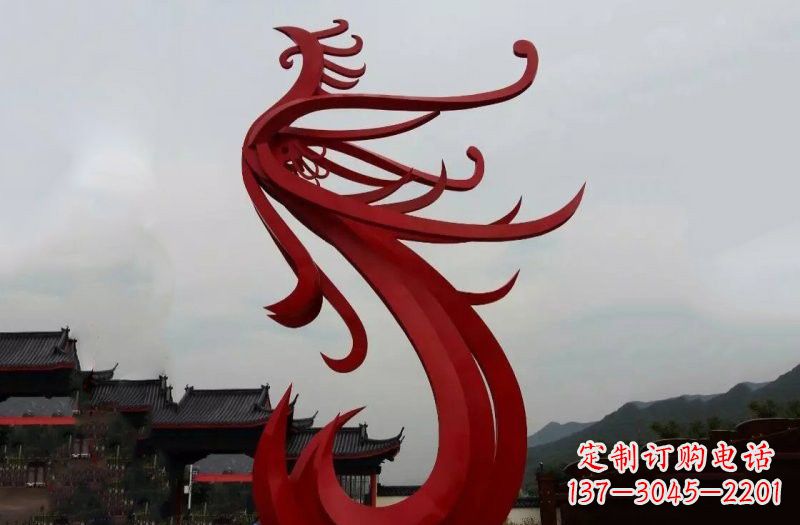 凤凰雕塑 - 不锈钢/抽象/凤凰 凤凰雕塑 - 不锈钢/抽象/凤凰