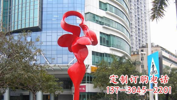 不锈钢抽象广场景观雕塑
