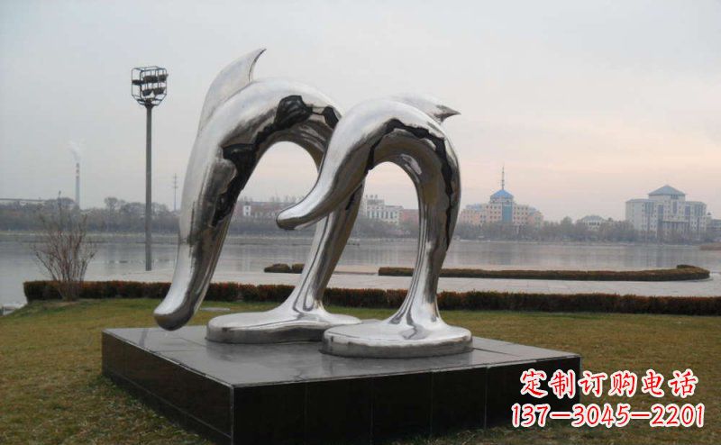 海豚雕塑 - 不锈钢/抽象/海豚/动物 海豚雕塑 - 不锈钢/抽象/海豚/动物