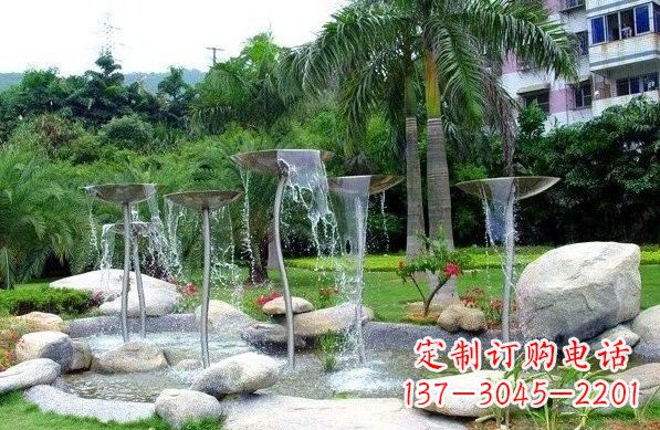 喷泉雕塑 - 不锈钢/抽象/花朵/喷泉 喷泉雕塑 - 不锈钢/抽象/花朵/喷泉