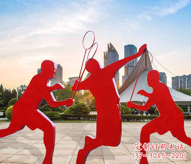 羽毛球雕塑:以不锈钢为原料的精美艺术品 羽毛球雕塑:以不锈钢为原料的精美艺术品
