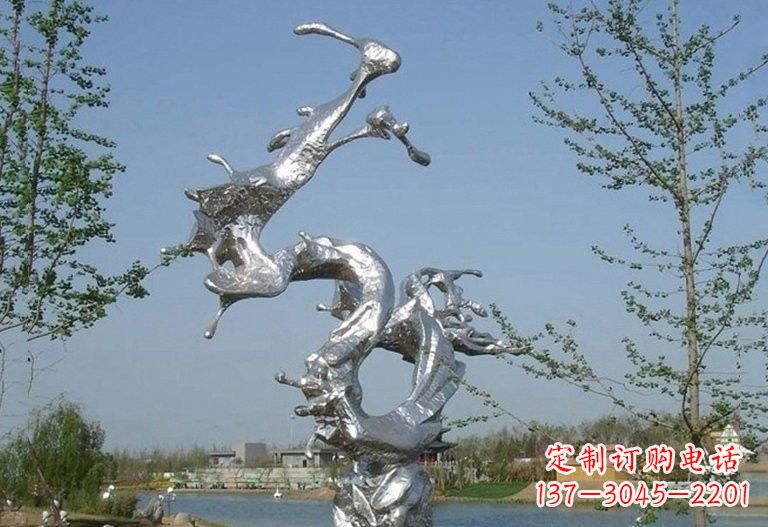 蛟龙雕塑 - 不锈钢/抽象/蛟龙/出海 蛟龙雕塑 - 不锈钢/抽象/蛟龙/出海