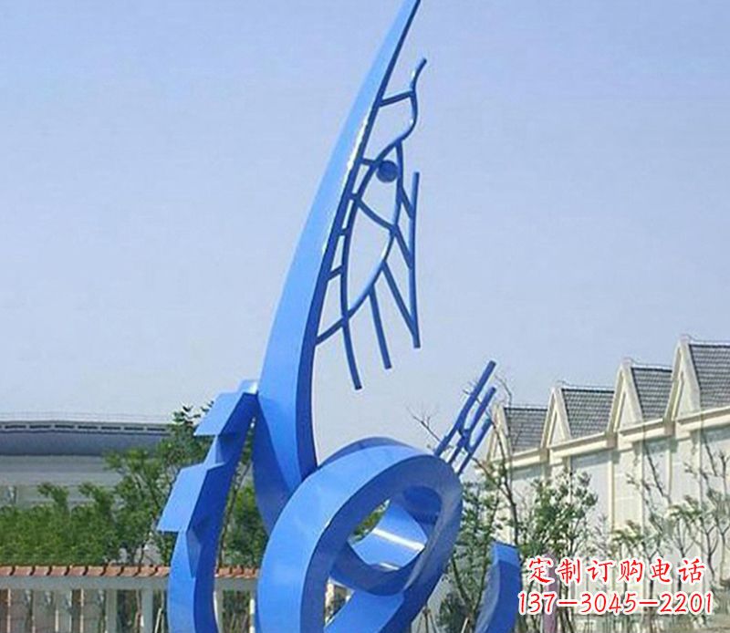不锈钢抽象科技广场景观雕塑