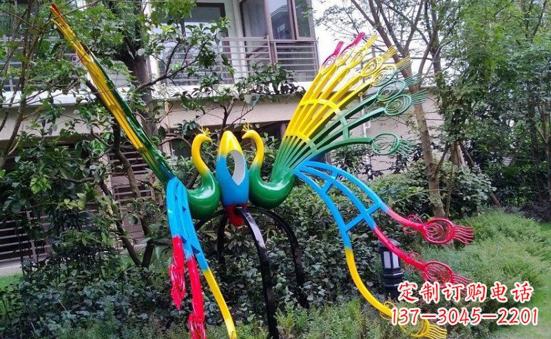 孔雀雕塑 - 不锈钢/抽象/孔雀 孔雀雕塑 - 不锈钢/抽象/孔雀