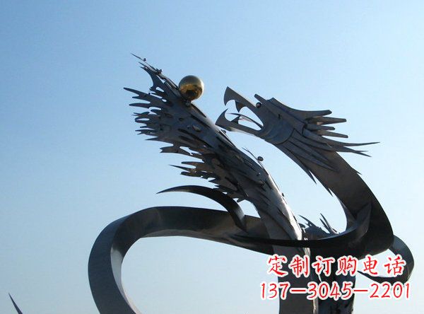不锈钢/抽象/动物-不锈钢抽象龙动物雕塑 (2) 不锈钢/抽象/动物-不锈钢抽象龙动物雕塑 (2)