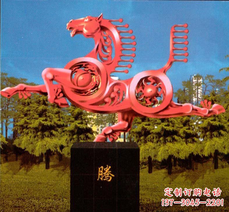 不锈钢抽象马雕塑设计图