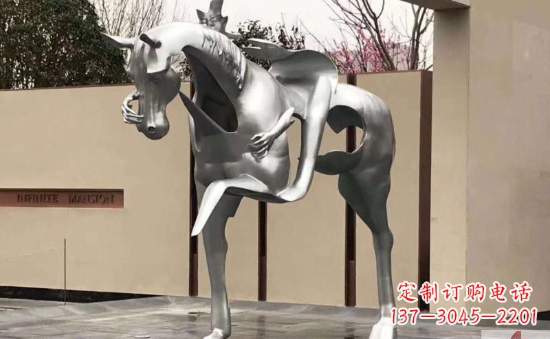 不锈钢/抽象/骑马-不锈钢抽象人骑马雕塑 不锈钢/抽象/骑马-不锈钢抽象人骑马雕塑