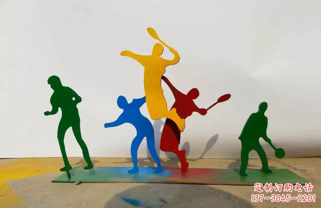 不锈钢抽象人物动作雕塑
