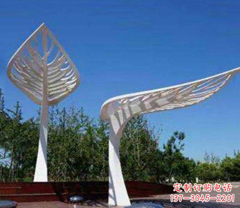 树叶雕塑 - 不锈钢/抽象/树叶 树叶雕塑 - 不锈钢/抽象/树叶