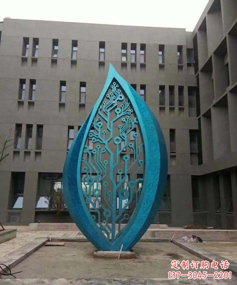 不锈钢树叶雕塑:精美的艺术品 不锈钢树叶雕塑:精美的艺术品
