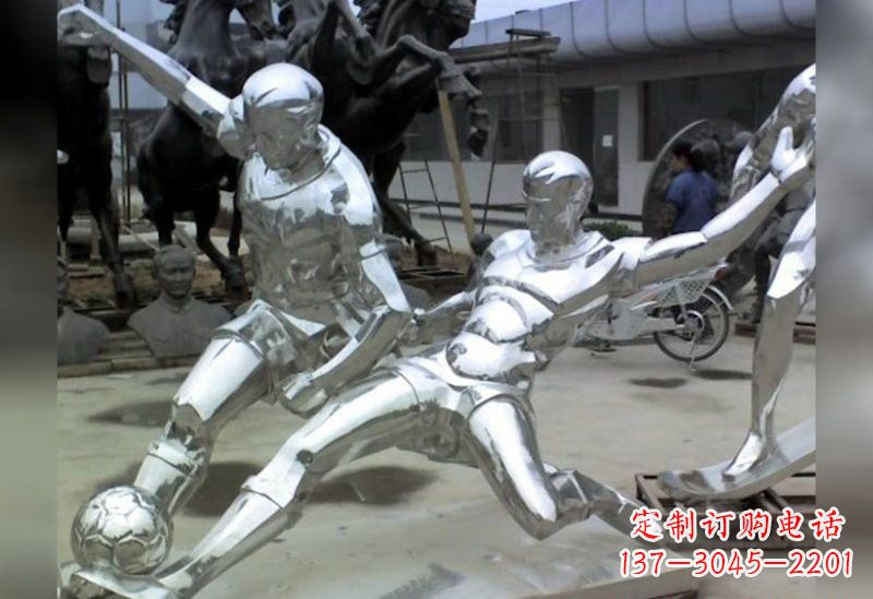 足球不锈钢抽象雕塑 足球不锈钢抽象雕塑