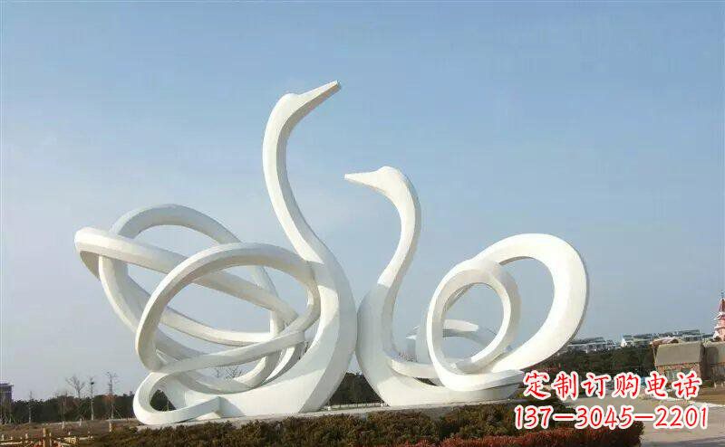 天鹅雕塑 - 不锈钢/抽象/天鹅 天鹅雕塑 - 不锈钢/抽象/天鹅