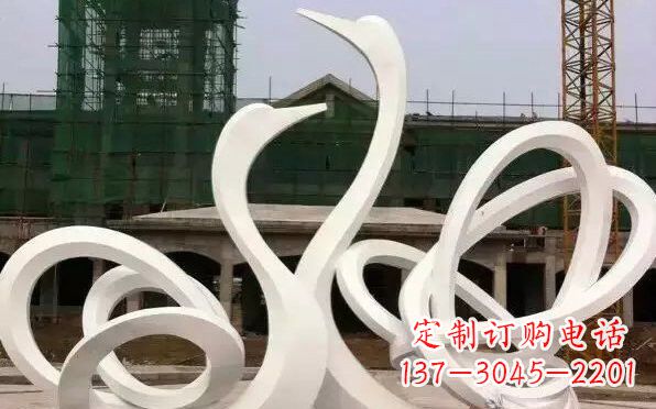 天鹅雕塑 - 不锈钢/抽象/天鹅 天鹅雕塑 - 不锈钢/抽象/天鹅