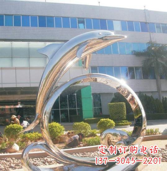 海豚雕塑 - 不锈钢/抽象/跳跃/海豚 海豚雕塑 - 不锈钢/抽象/跳跃/海豚