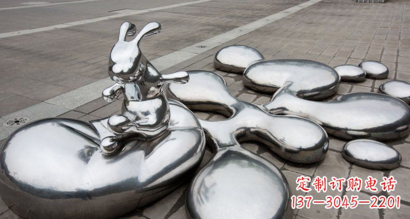 水滴雕塑 - 不锈钢/抽象/兔子/水滴/广场 水滴雕塑 - 不锈钢/抽象/兔子/水滴/广场