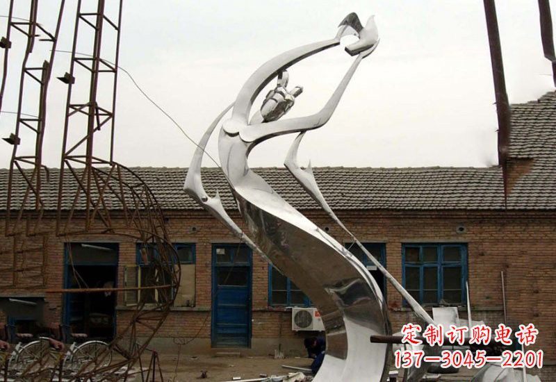 不锈钢抽象仙女雕塑
