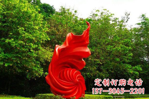 不锈钢抽象旋风雕塑