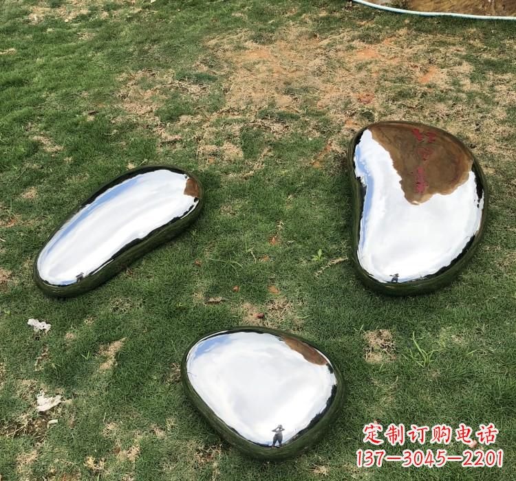 鹅卵石雕塑 - 不锈钢/抽象/艺术/鹅卵石