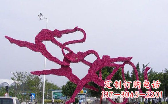 不锈钢抽象艺术体操人物雕塑222