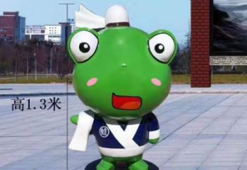 玻璃钢卡通小青蛙——景观雕塑的新灵感