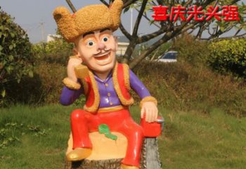 熊雕塑——玻璃钢熊大熊二光头强