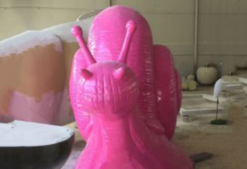 不锈钢彩绘蜗牛雕塑给公园景观增添点缀