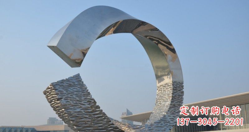 圆环雕塑 - 不锈钢/抽象/圆环/广场/景观 圆环雕塑 - 不锈钢/抽象/圆环/广场/景观