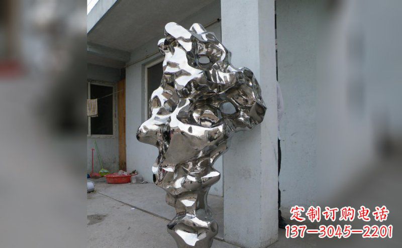 不锈钢抽象造型雕塑 (2)