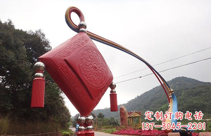 中国结雕塑 - 不锈钢/抽象/中国结/拱门 中国结雕塑 - 不锈钢/抽象/中国结/拱门