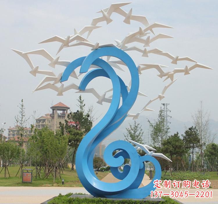 不锈钢创意大雁雕塑