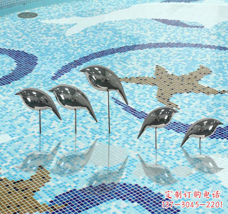 不锈钢创意鸽子雕塑