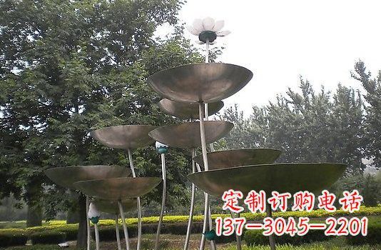 荷花雕塑 - 不锈钢/大型/抽象/荷花/荷叶 荷花雕塑 - 不锈钢/大型/抽象/荷花/荷叶