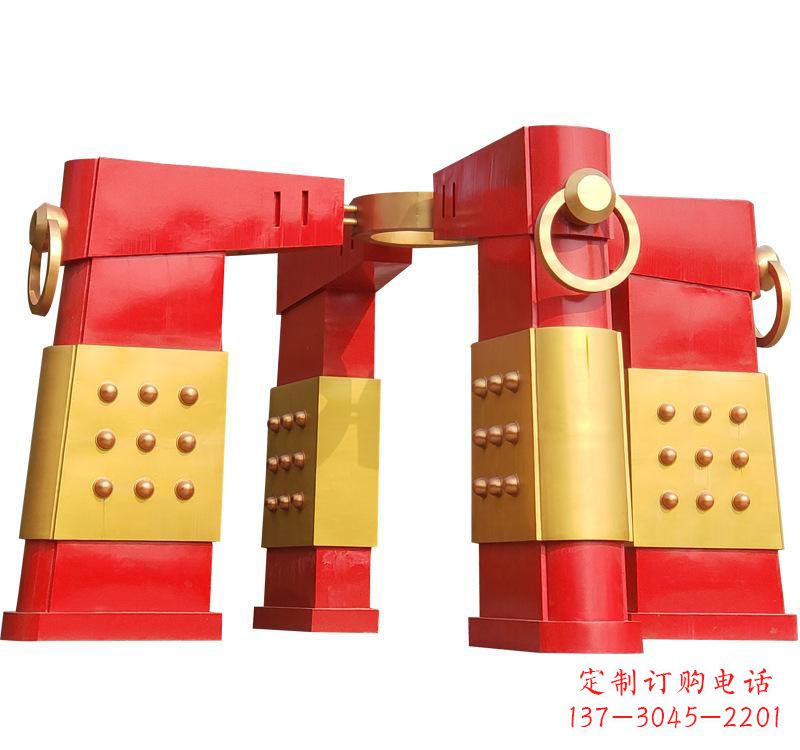 不锈钢大型拱门雕塑——传承文化精髓 不锈钢大型拱门雕塑——传承文化精髓