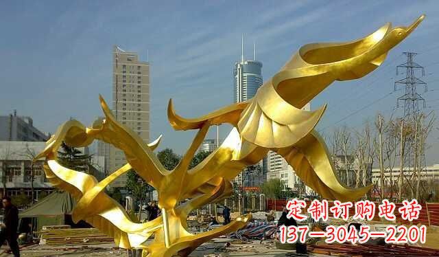 大雁雕塑 - 不锈钢/大雁 大雁雕塑 - 不锈钢/大雁