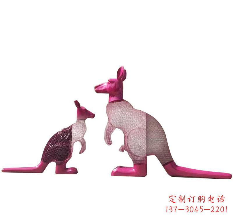 不锈钢袋鼠雕塑——传承澳大利亚文化 不锈钢袋鼠雕塑——传承澳大利亚文化